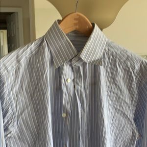 Zegna striped dress shirt. French cuff.